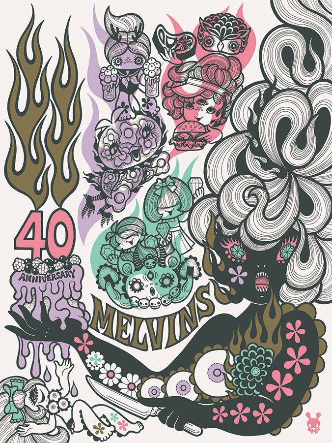 MELVINS - 40th Anniversary (2023) by Junko Mizuno