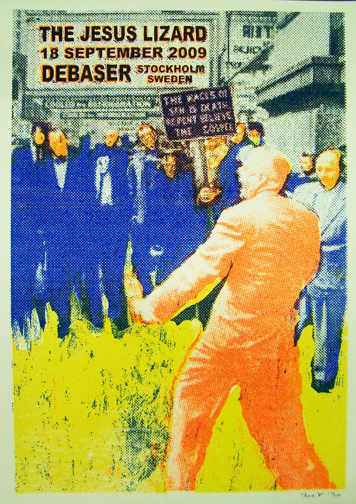 THE JESUS LIZARD - Stockholm 2009 by Screwball Press