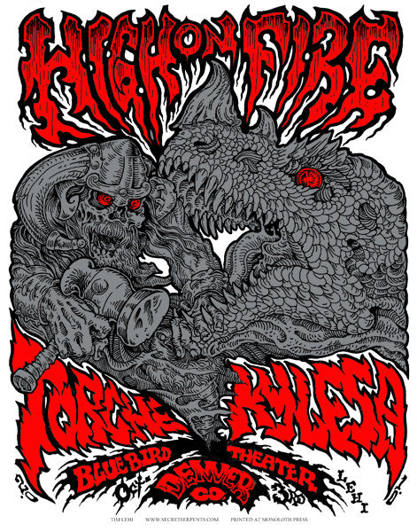 HIGH ON FIRE - Denver 2010 by Tim Lehi