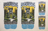 THE BLACK CROWES - Tour 2009 by Alan Forbes (10/4/09 - 10/22/09) UNCUT SHEET