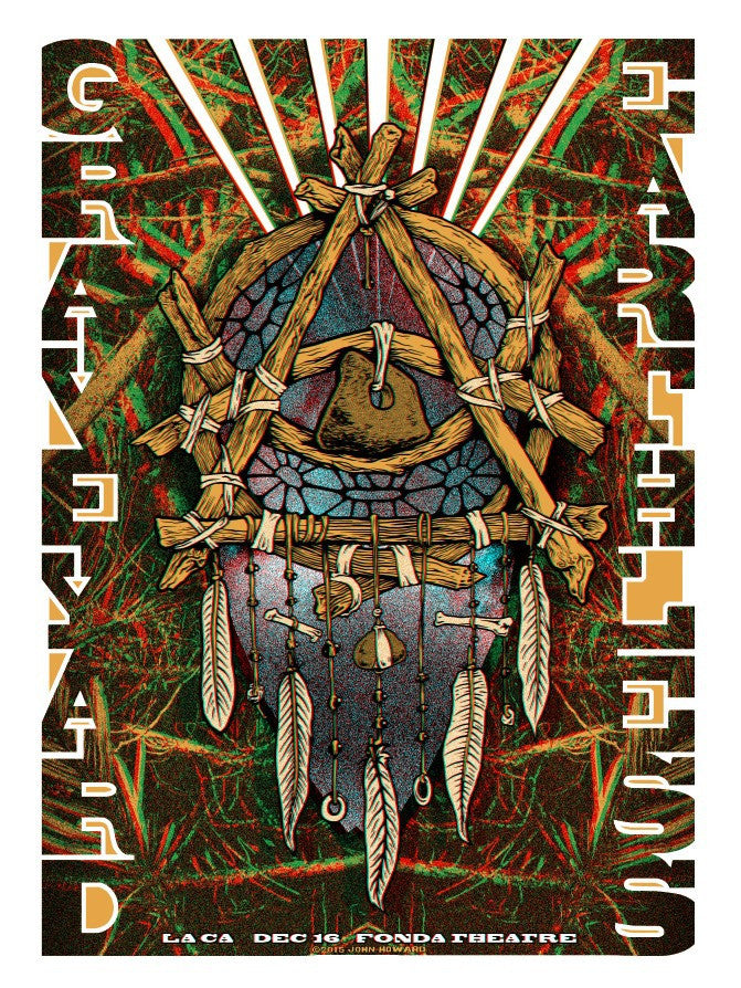 GRAVEYARD - Los Angeles 2015 (3D poster w/glasses) by John Howard