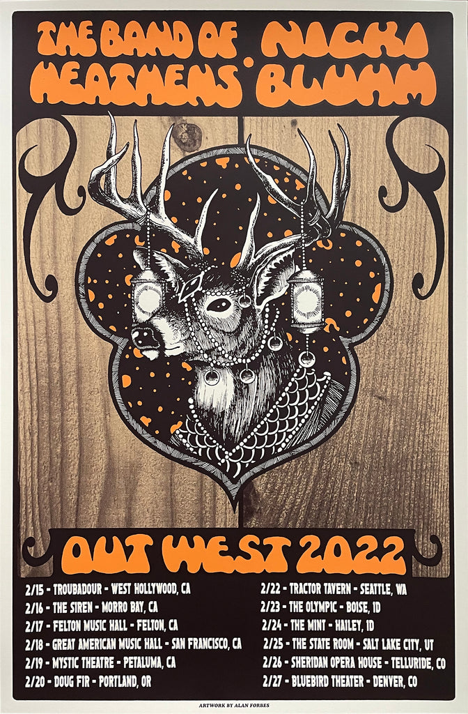 BAND OF HEATHENS / NICKI BLUHM - West Coast Tour 2022 by Alan Forbes