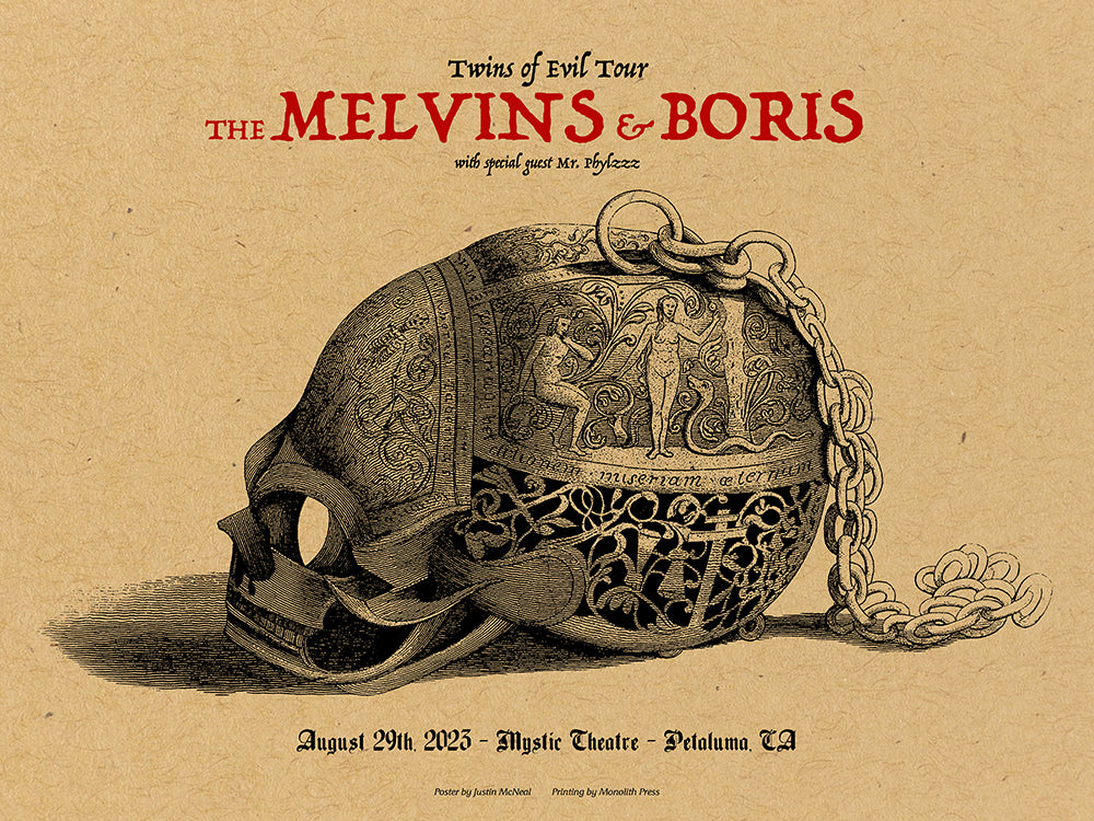 MELVINS / BORIS - Petaluma 2023 by Justin McNeal