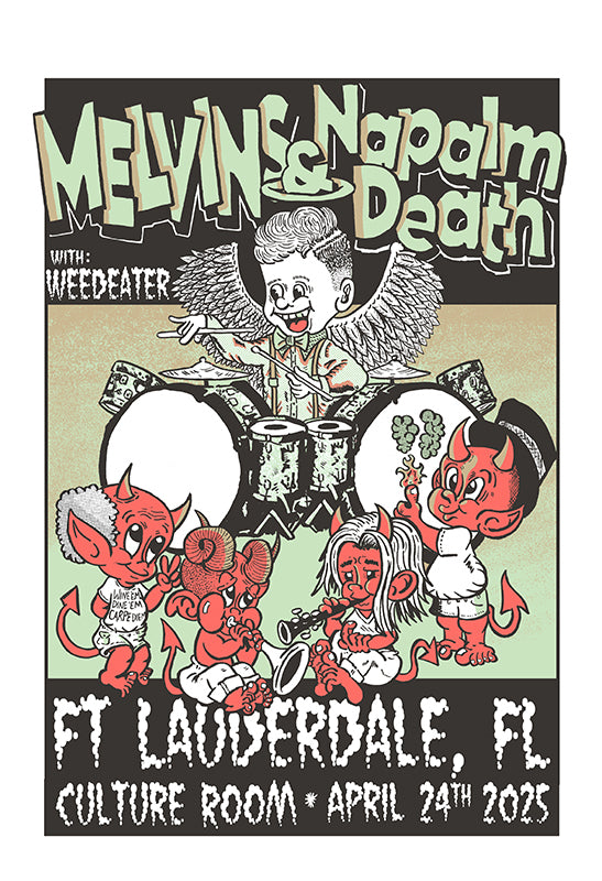 MELVINS / NAPALM DEATH - Fort Lauderdale 2025 by Reid Chancellor