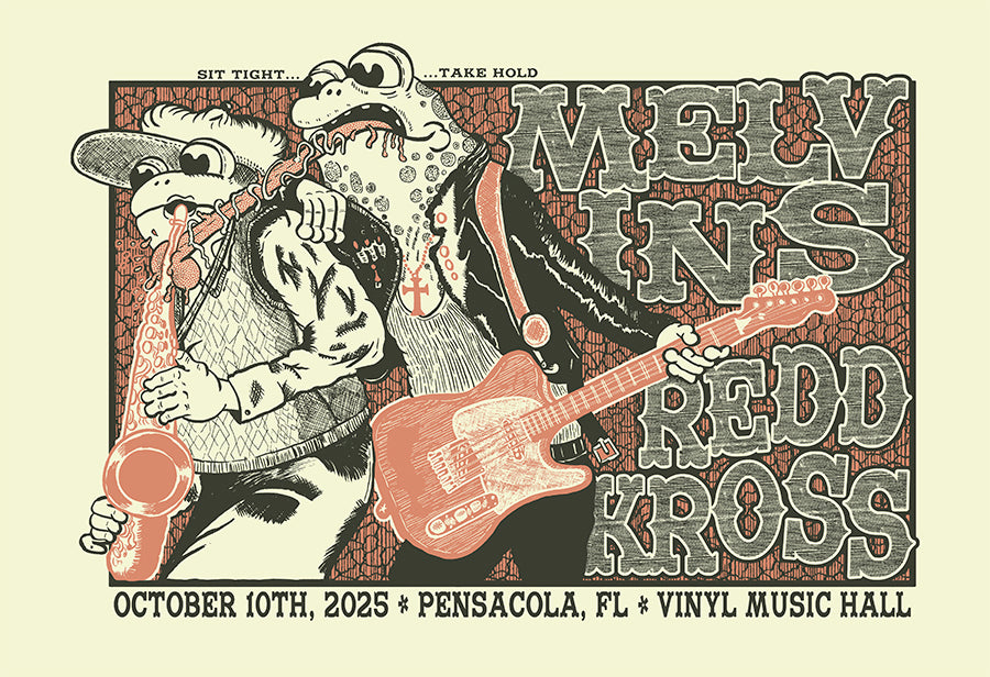 MELVINS / REDD KROSS - Pensacola, FL 2025 by Reid Chancellor