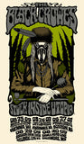 THE BLACK CROWES - Tour 2009 by Alan Forbes (8/25/09 - 8/30/09) (handbill)