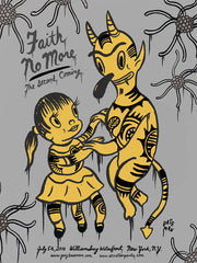 FAITH NO MORE - New York 2010 (grey edition) by Gary Baseman