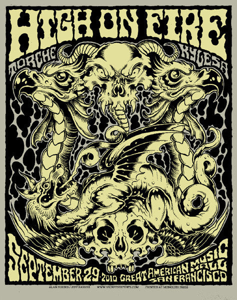 HIGH ON FIRE - San Francisco 2010 by Alan Forbes & Jeff Rassier