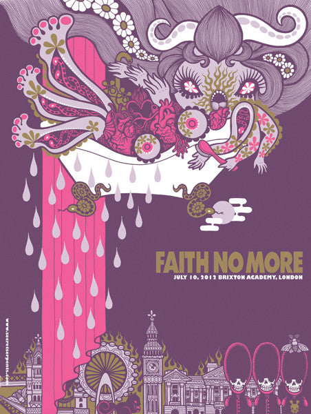 Faith No More London 2012 Junko Mizuno Secret Serpents