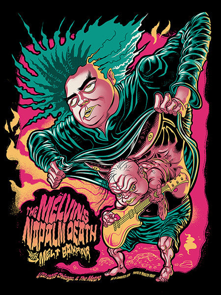 MELVINS / NAPALM DEATH - Chicago 2016 by Zombie Yeti