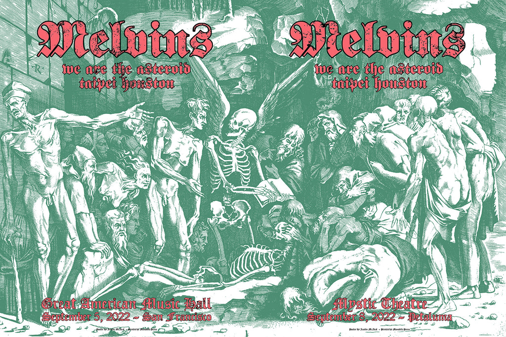 MELVINS - San Francisco / Petaluma 2022 by Justin McNeal - UNCUT SET