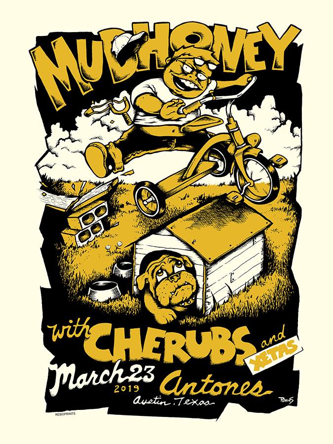 MUDHONEY / CHERUBS - Austin, TX 2019 by Billy Perkins