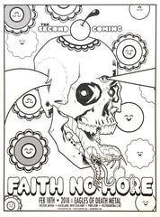 FAITH NO MORE - Auckland 2010 (blackline) by Brian Ewing & Buff Monster
