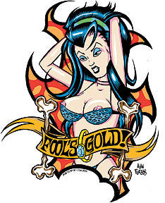 FOOLS GOLD - sticker by Alan Forbes