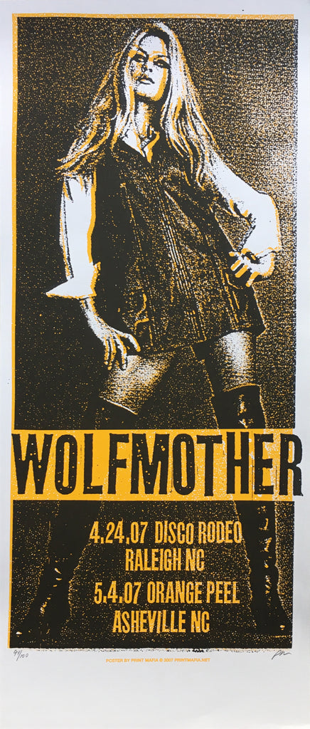WOLFMOTHER - Raleigh / Asheville 2007 by Print Mafia