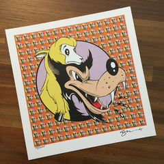 WOLF IN SHEEPS CLOTHING - 2021 blotter art by Alan Forbes