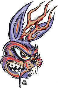 JACKALOPE - sticker by Alan Forbes