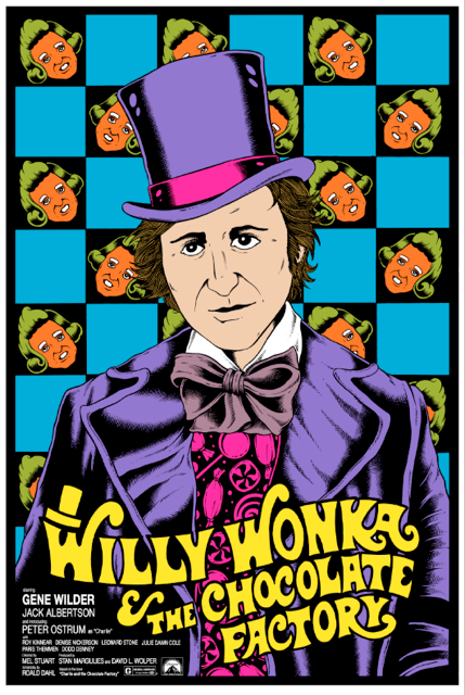 willy wonka and the chocolate factory poster