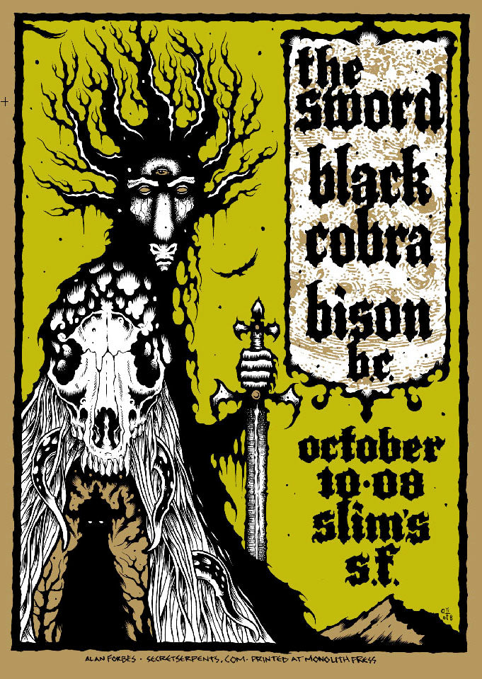 THE SWORD / BLACK COBRA - San Francisco 2008 by Alan Forbes