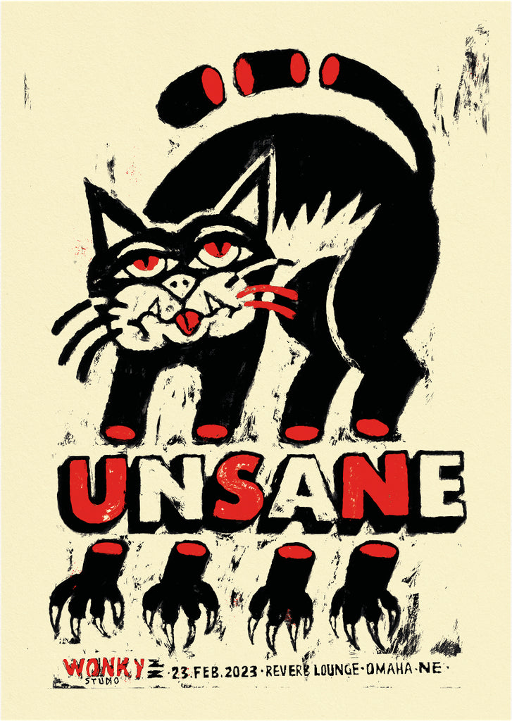 UNSANE - Omaha 2023 by Wonky Studio